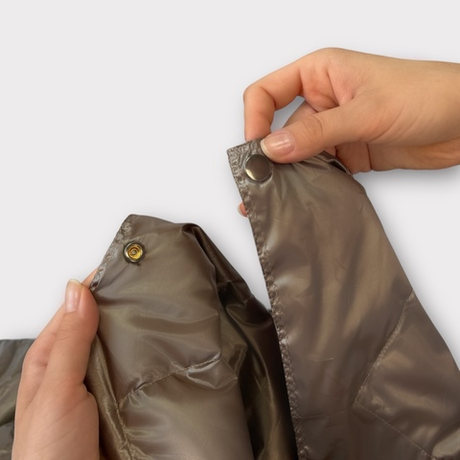 Дорожный плед-пончо пуховый 130х170 German Grass Travel Cape Plaid Milk Chocolate бежевый