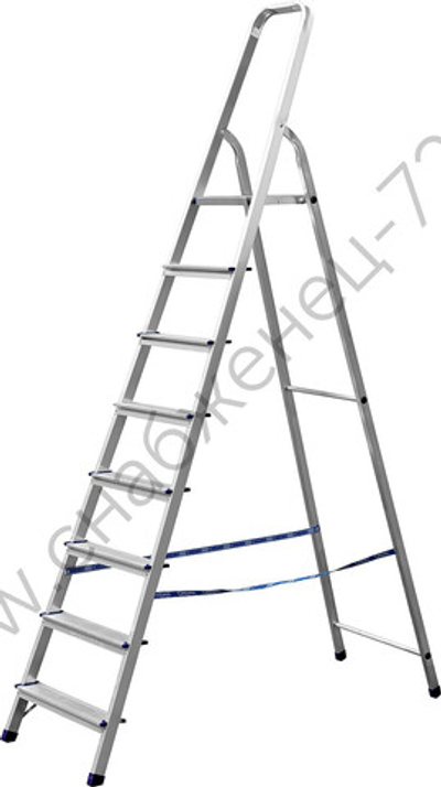 СИБИН 8 ступеней, 166 см, алюминиевая стремянка (38801-8)