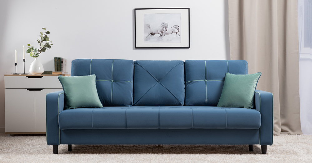 Диван кровать Черри, Синий