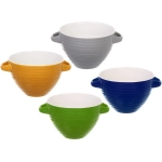 Бульонница керамическая 750мл «Полоски», микс цветов