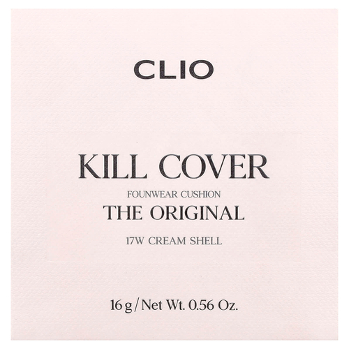 Clio, Death Cover FounWear Cushion, кушон, 17W, кремовая оболочка, 16 г (0,56 унции)