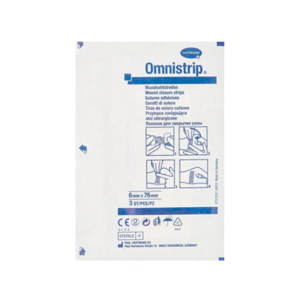 Полоски для стягивания краев раны Omnistrip стерильные 6 х 76 мм 150 шт