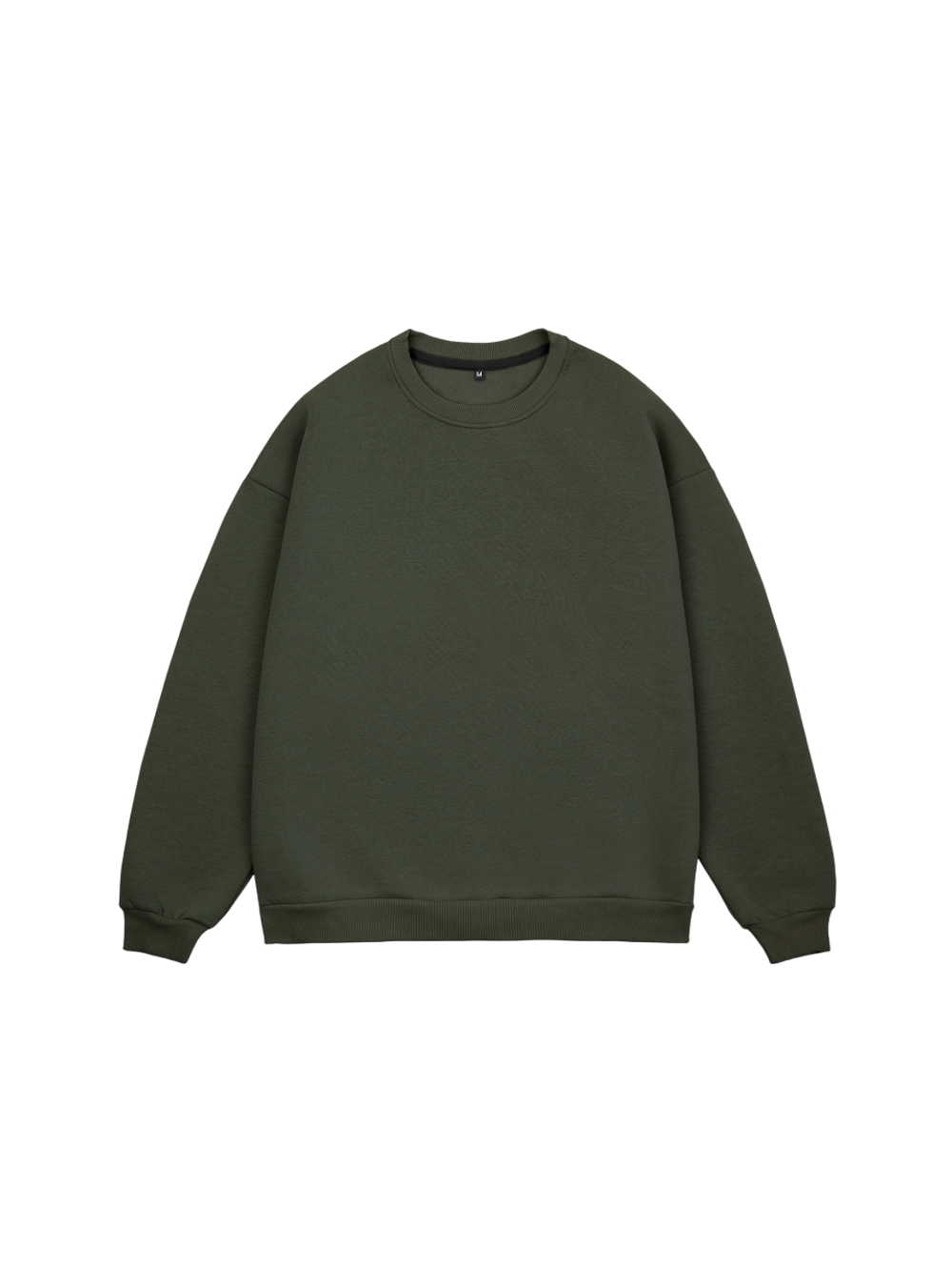 Свитшот оверсайз, без начеса (хаки)