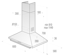 Каминная вытяжка Gorenje Classico DK 63 CLB