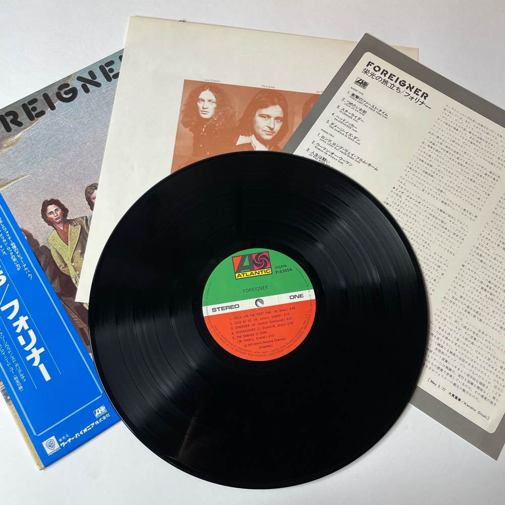 Винтажная виниловая пластинка LP Foreigner (Japan 1980) (Blue Obi) Long, Long Way From Home