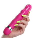 Силиконовая рельефная насадка на палец или вибратор (Цвет: разноцветный)