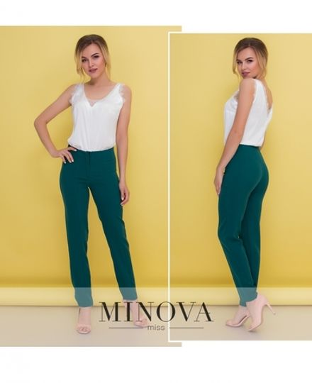 Брюки 1089-темно-зеленый Minova Фото 2