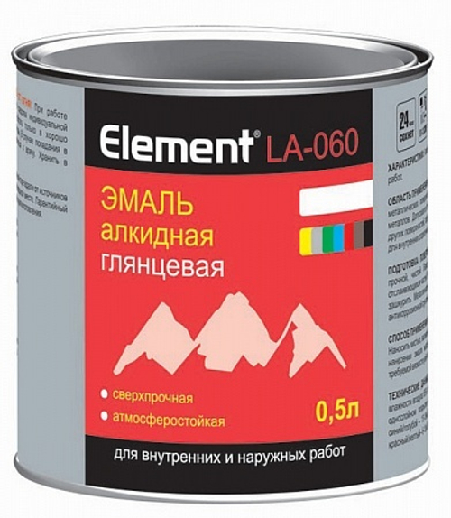 Эмаль Alpa Element LA-060 алкидная глянцевая белая