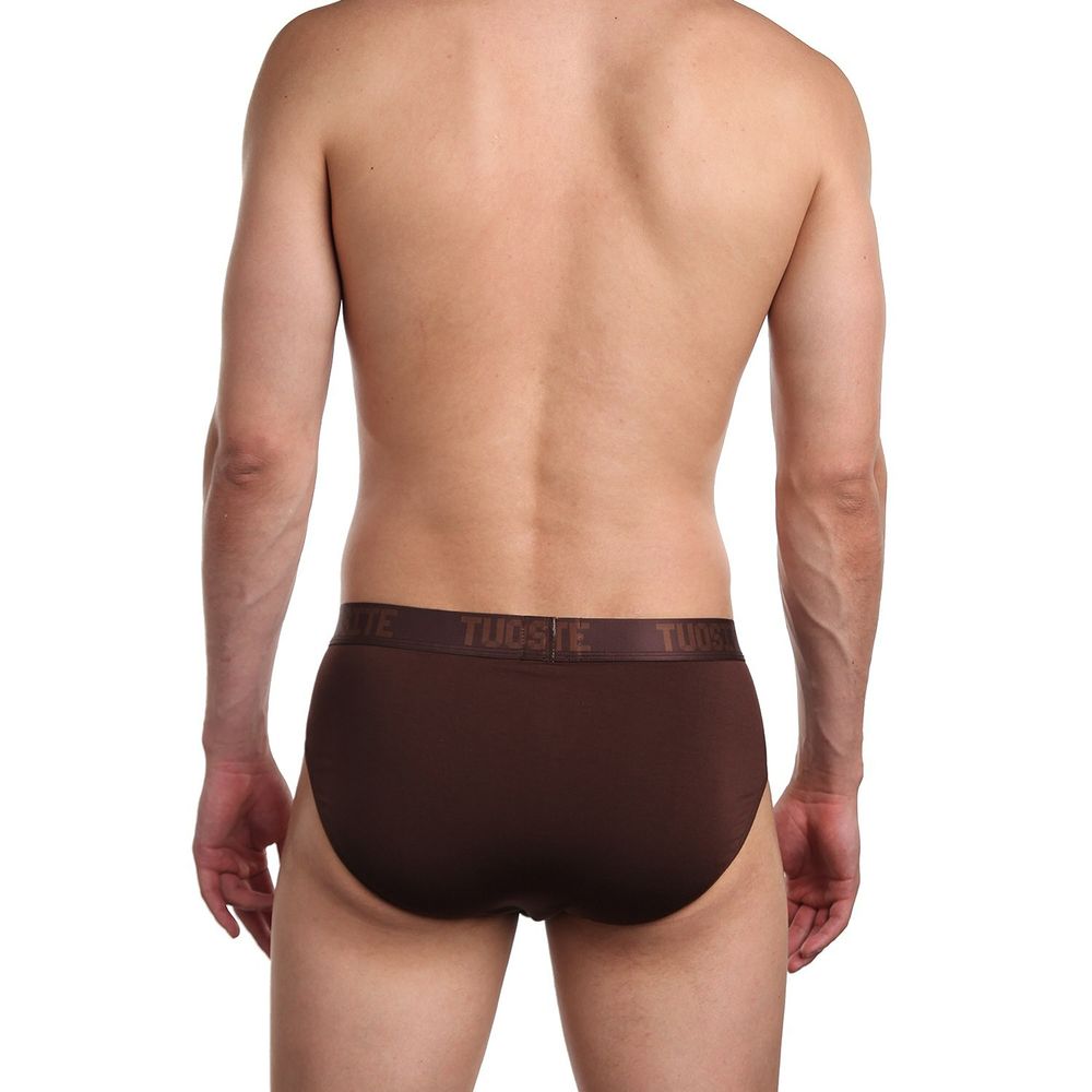 Мужские трусы брифы коричневые TUOSITE TS7825-1