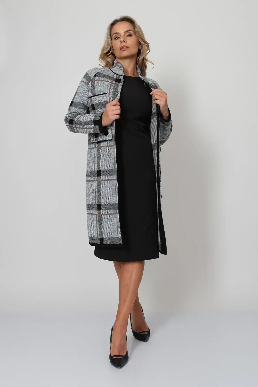 Кардиган В 1772/серый