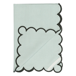 Набор кухонных полотенец с контрастным кантом зеленого цвета из коллекции trendy ruffles, 50х70 см