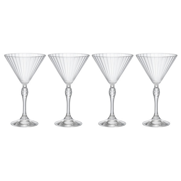 Набор бокалов для мартини Bormioli Rocco Америка 20-х 230 мл, 4 шт, стекло
