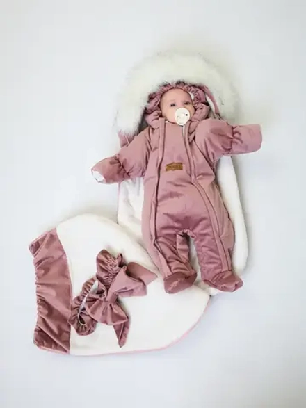 Конверт на выписку новорождённому зимний