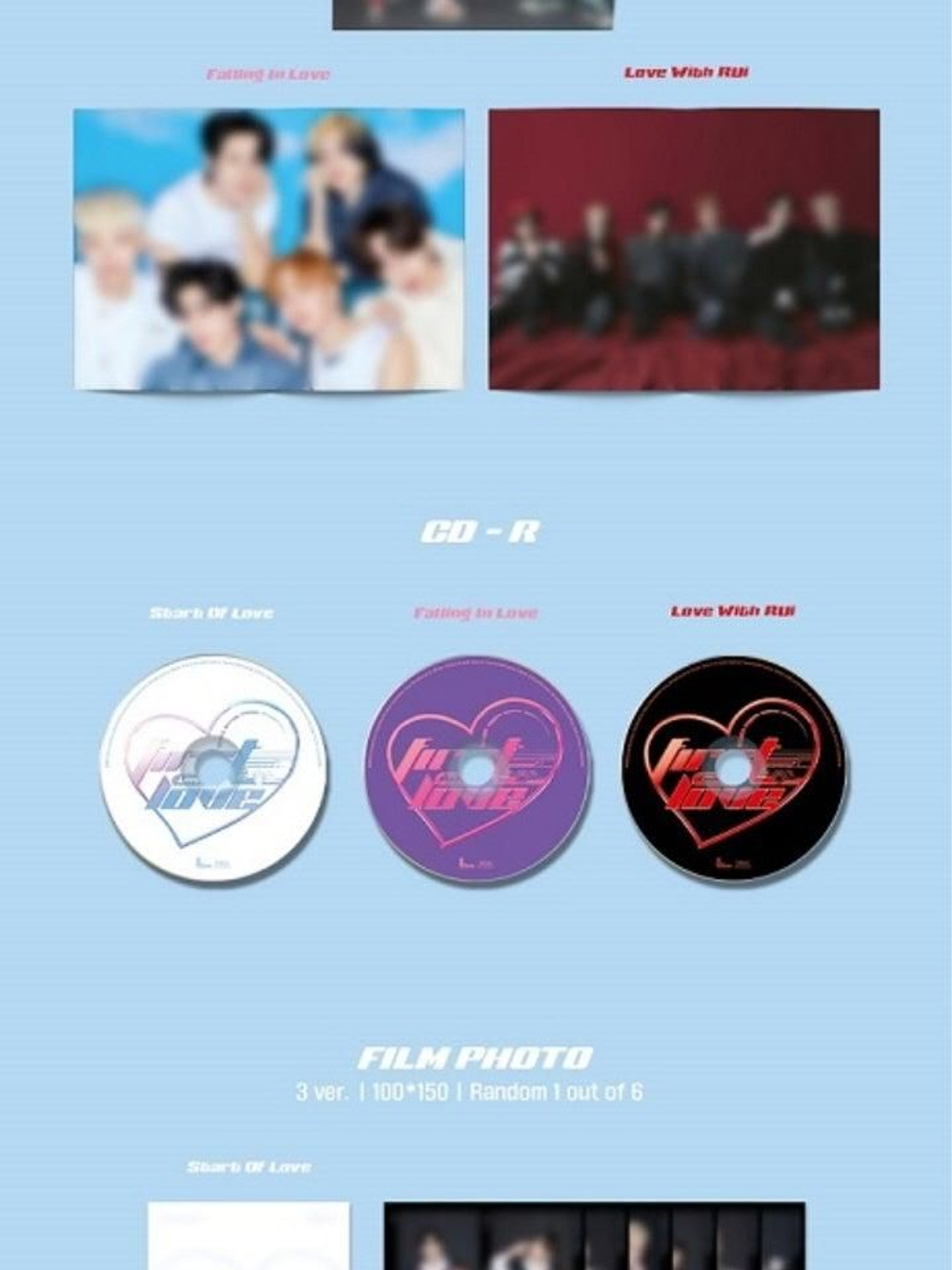 Альбом WEi - Part.1 : First Love 4th Mini Album 3 Version SET
