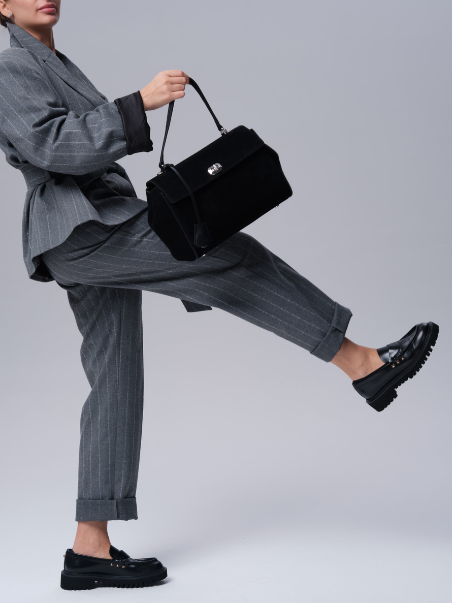 Замшевая сумка Nadi DBR 31356 черный