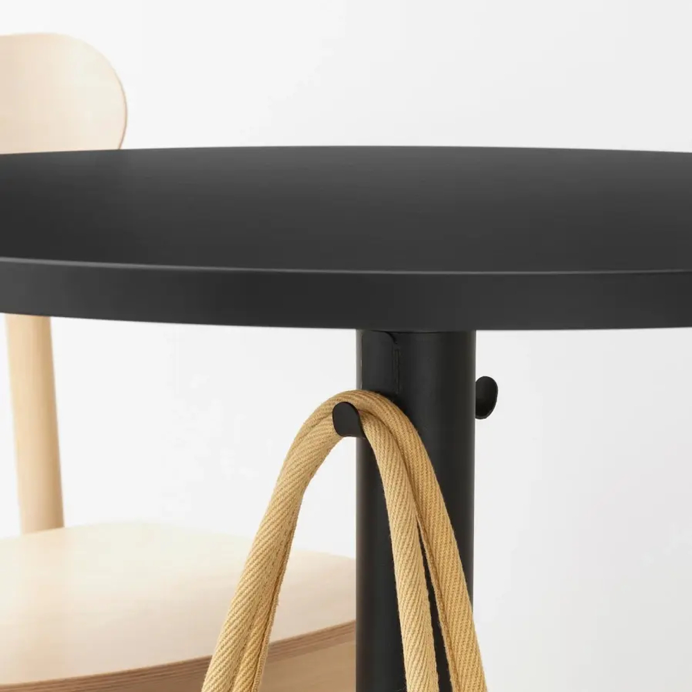 Стол и 2 стула  - IKEA STENSELE / ÖSTANÖ ИКЕА, 70х70х75 см, черный