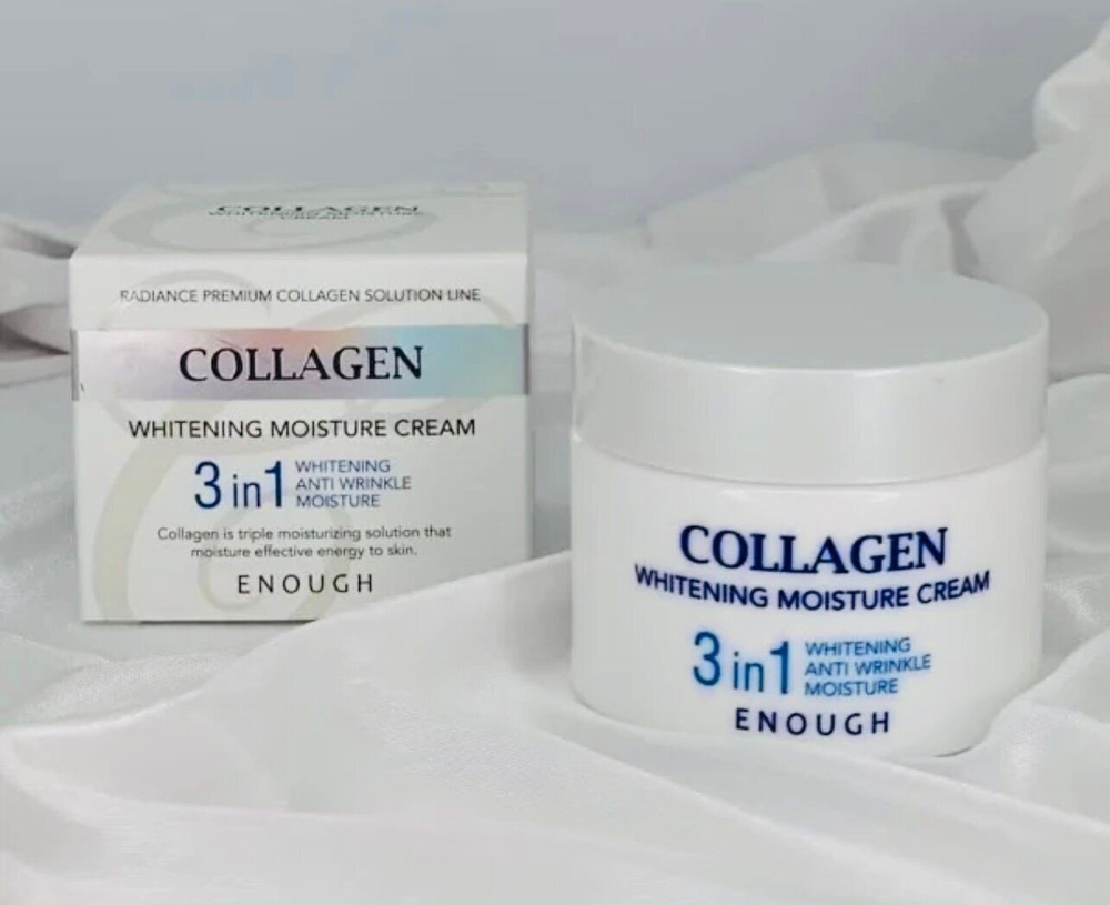 ENOUGH Collagen 3in1 Cream Антивозрастной увлажняющий крем для лица с  коллагеном 50мл