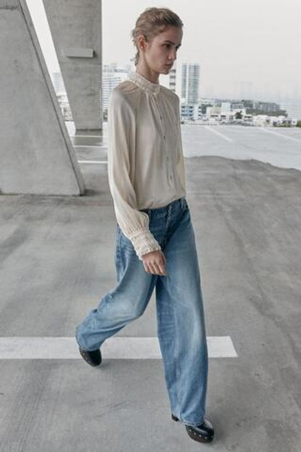 ZARA ДЖИНСЫ Z1975 LOOSE BAGGY, ВЫЦВЕТШИЙ СИНИЙ