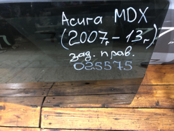 Стекло двери задней правой Acura MDX 2 07-13 Б/У Оригинал 73400STXA00
