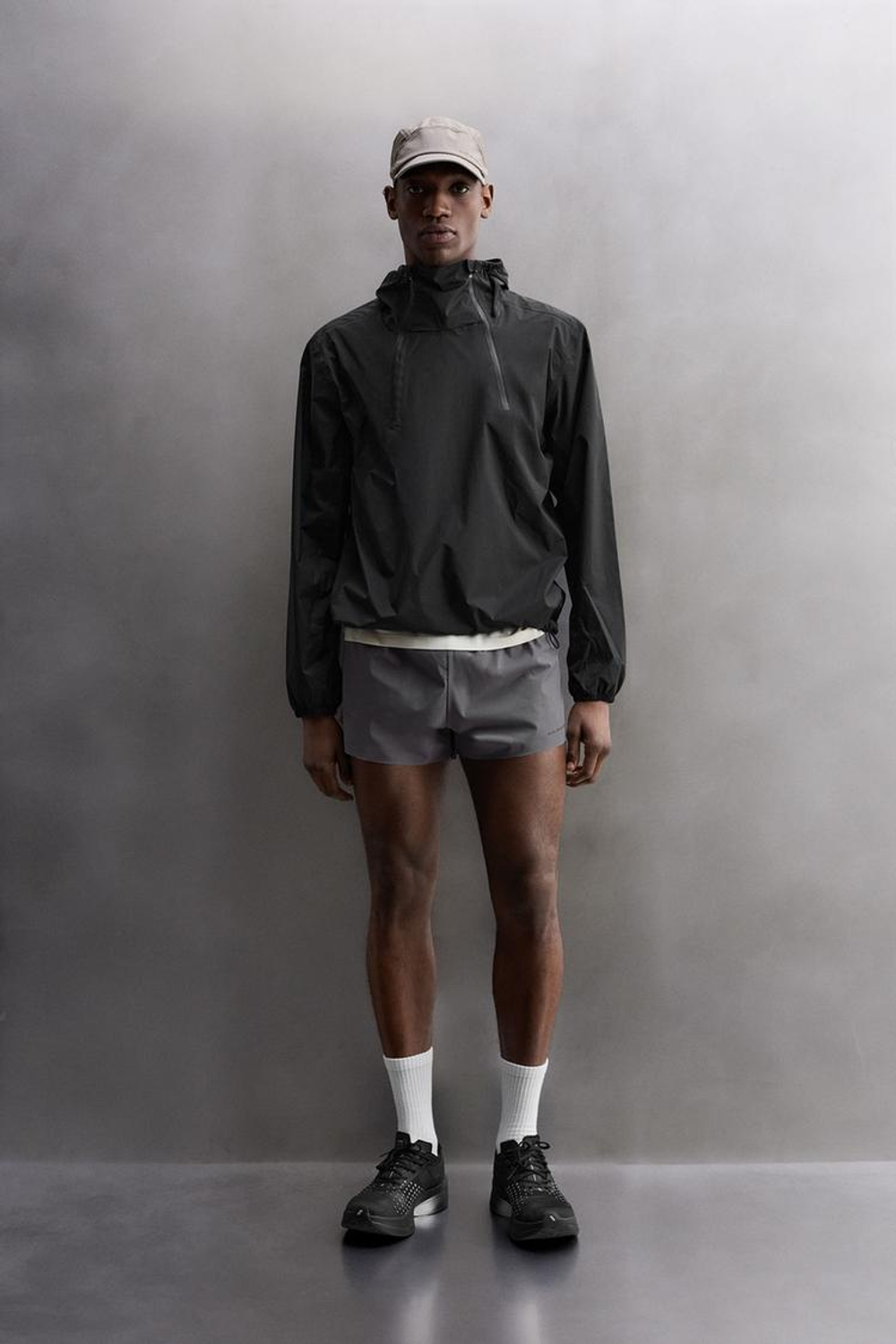 ZARA ВЕТРОВКА-КЕНГУРУ, ЧЕРНЫЙ