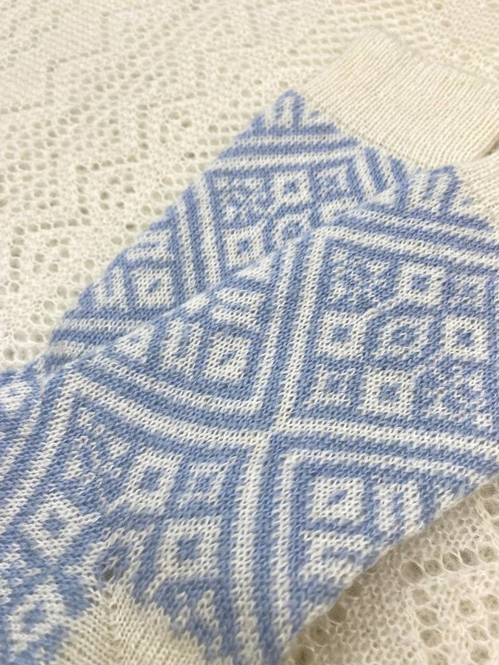 Носки пуховые Н206-02/04 голубой