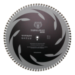 Диск алмазный отрезной для армированного бетона TOPALMAZ TITAN, диаметр 600, 800 мм, посадочное 25,4 мм, высота сегмента 13,5 мм