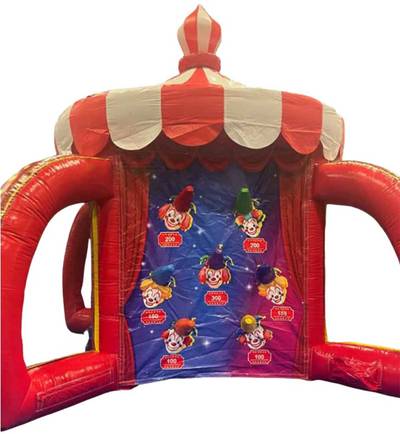 Надувной аттракцион «Цирковой дартс» на подкачке, диаметр 5 м, размер 5×5×5 м