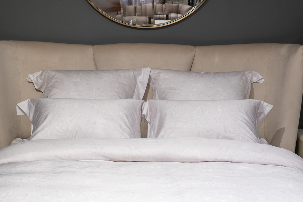 Постельное белье 2 спальное евро Garda Decor Лоренцо белое