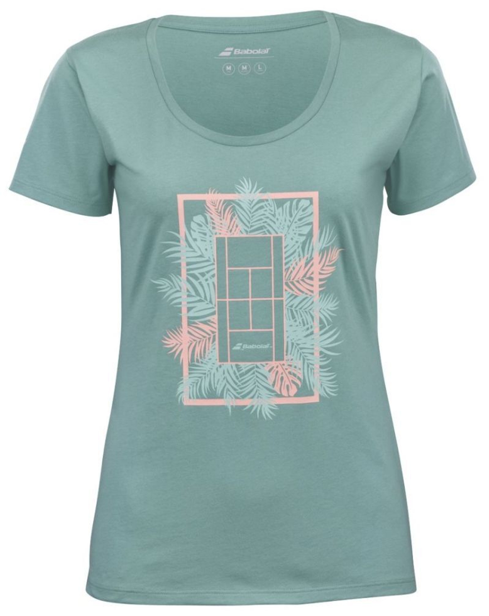 Женская футболка Babolat Femme Message Tee Woman - Trellis