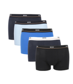 Трусики-боксеры 5шт. Trunk BOSS BLACK - голубой(50514909)