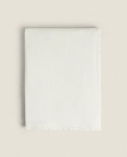 Zara Home - Гладкий универсальный плед, экрю, 230x250 см