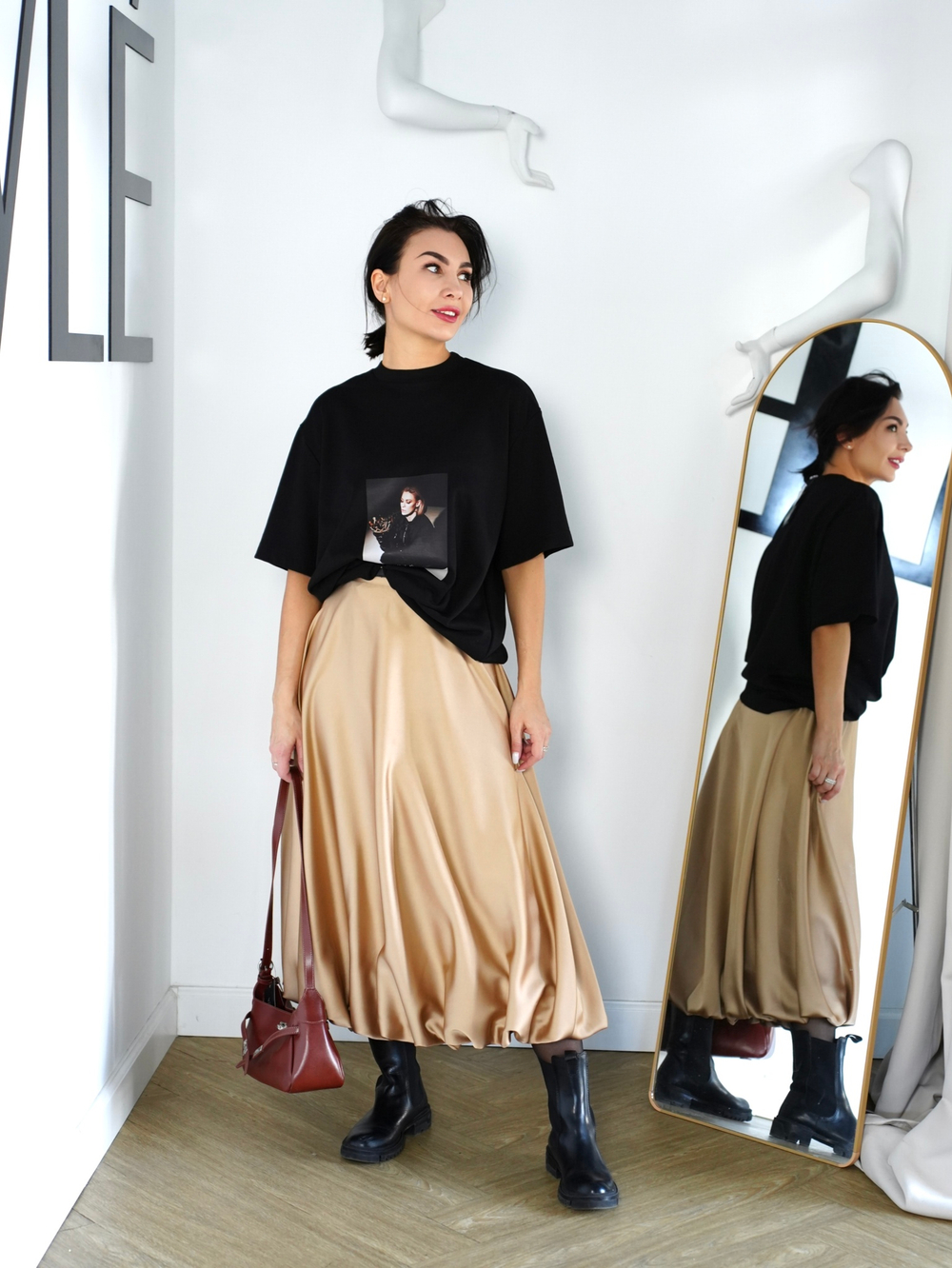 Юбка "Шикарная леди" в сатине