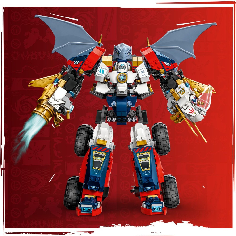 Конструктор LEGO Ninjago 71834 Многофункциональный ультра-мех Зейна — фото 12