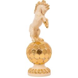 Скульптура Конь на шаре Айвори