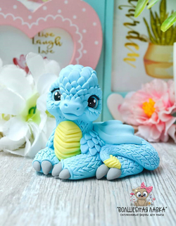 Силиконовая форма Дракончик чешуйка