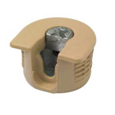 Эксцентриковая стяжка быстромонт.комплект(Rafix).Беж.(эксцентрик+дюбель под саморез)