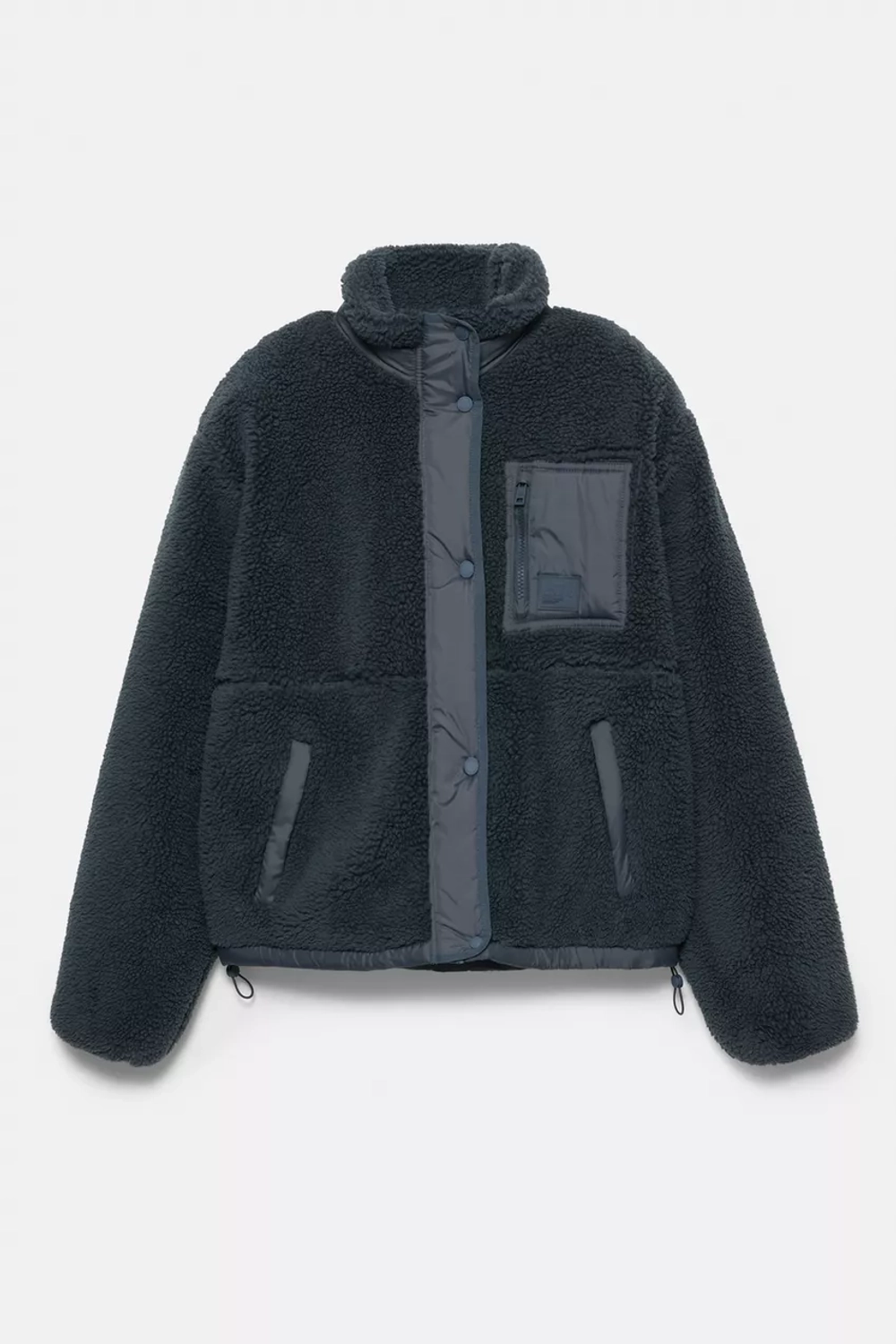 PULL&BEAR Куртка из искусственного меха, синий