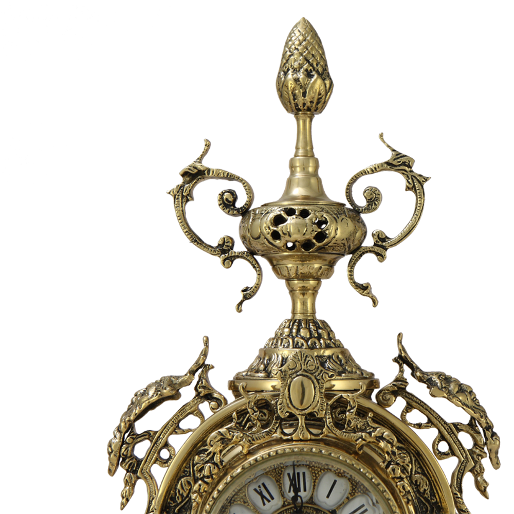 Bello De Bronze Часы каминные "Пинья" бронзовые