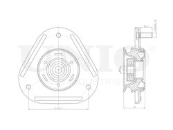 Опора амортизатора передняя UNIO RMP-13117