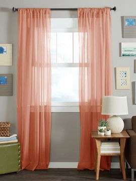 Длинные шторы. Тюль вуаль Nouvelle-2 (Grapefruit)