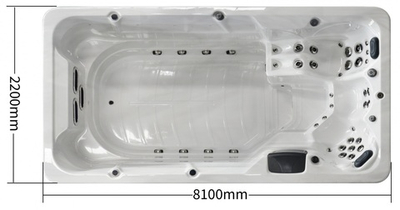 Плавательный гидромассажный спа-бассейн Sunrans SR8805В с ламинарным противотоком