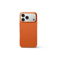 Чехол для iPhone 17 - Зернистая кожа - оранжевый