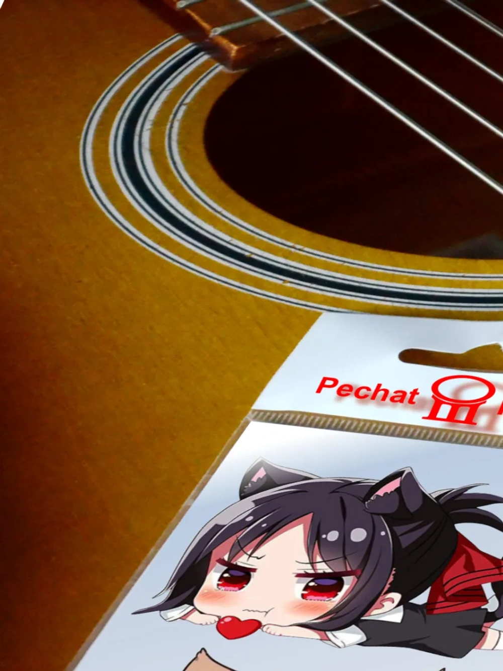 Стикеры - Аниме девочка кошка лисичка