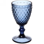 Бокал для вина «Cristal» Ромб синий