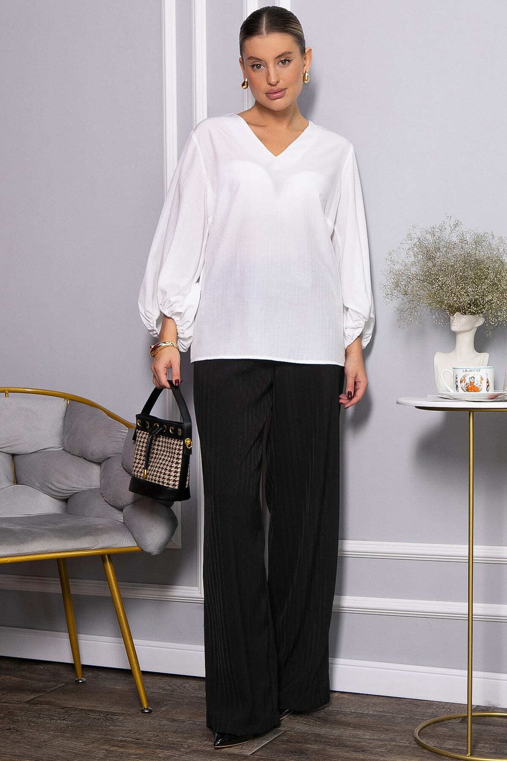 Блуза Бувардия (молочная) Б14423-12М LT Collection