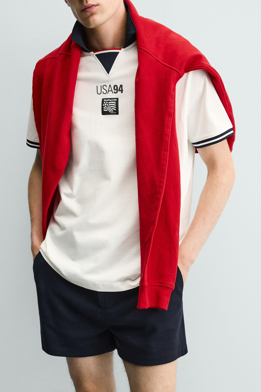 ZARA ПОЛО USA 94 FIFA WORLD CUP™ FIFA CLASSICS, БЕЛЫЙ