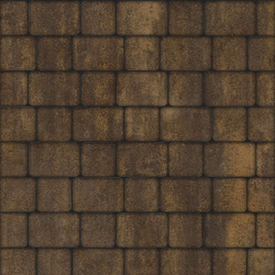 Тротуарная плитка КЛАССИКО - Листопад гладкий Мокко, комплект из 2 видов плит