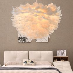 Подвесная Люстра Feathers D80 White By Imperiumloft