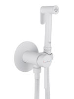 Смеситель с гигиеническим душем встраиваемый WONZON & WOGHAND STICK, Белый матовый (WW-88829902-MW)