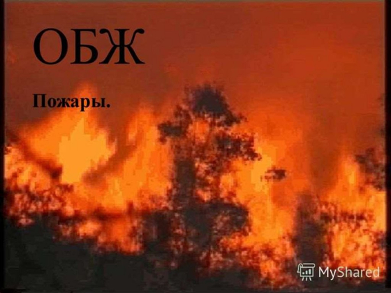 ОБЖ. Основы противопожарной безопасности
